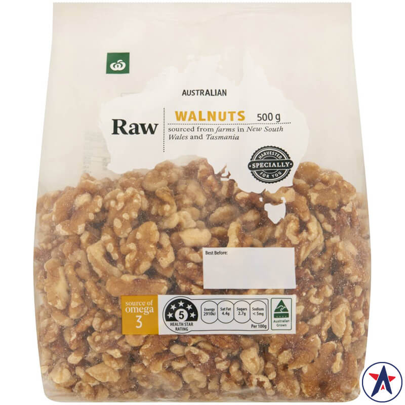 Hạt óc chó tách vỏ Mild & Versatile Walnuts Woolworths 500g | Sản phẩm Úc