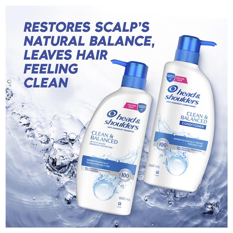 Dầu xả Head & Shoulders Clean & Balanced mềm mượt tóc