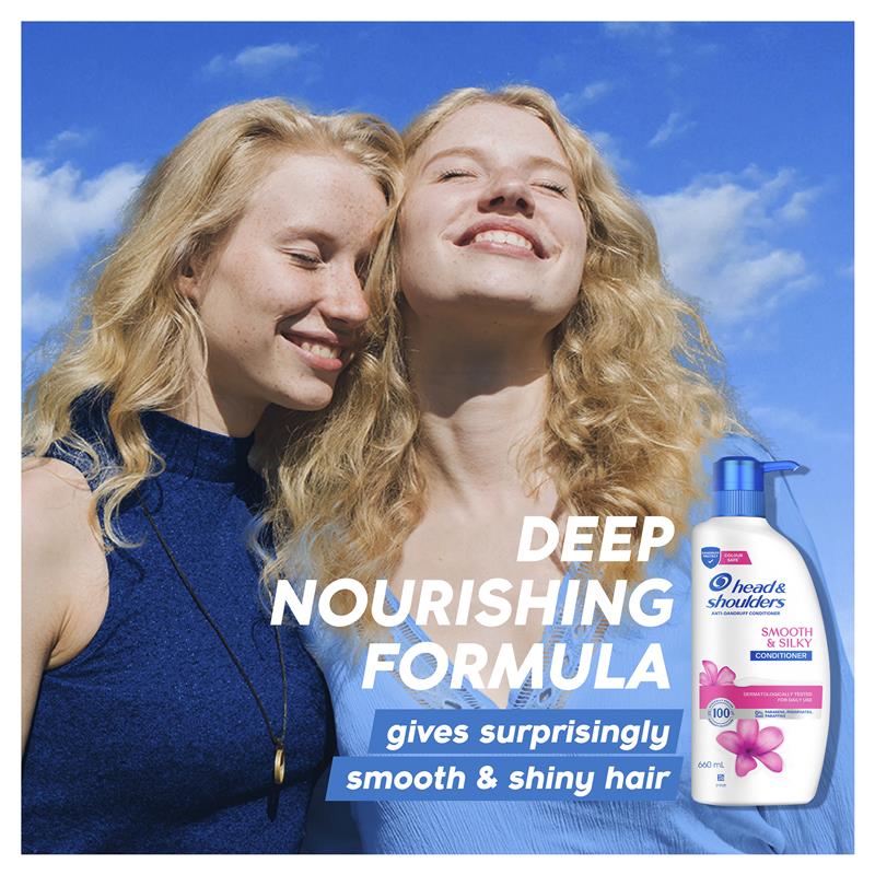 Dầu xả chống gàu Head & Shoulders Smooth & Silky dưỡng tóc mềm mượt