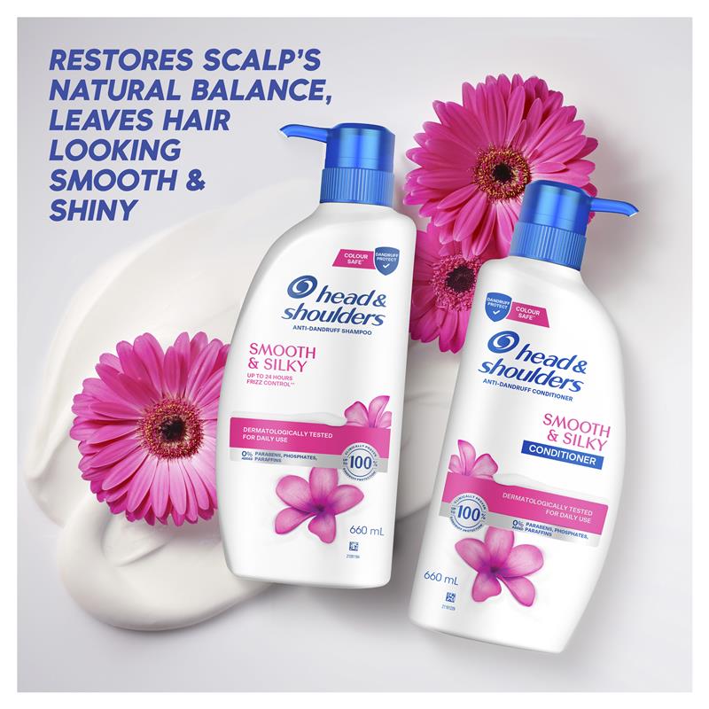 Dầu gội Head & Shoulders Smooth & Silky giúp tóc mềm mượt