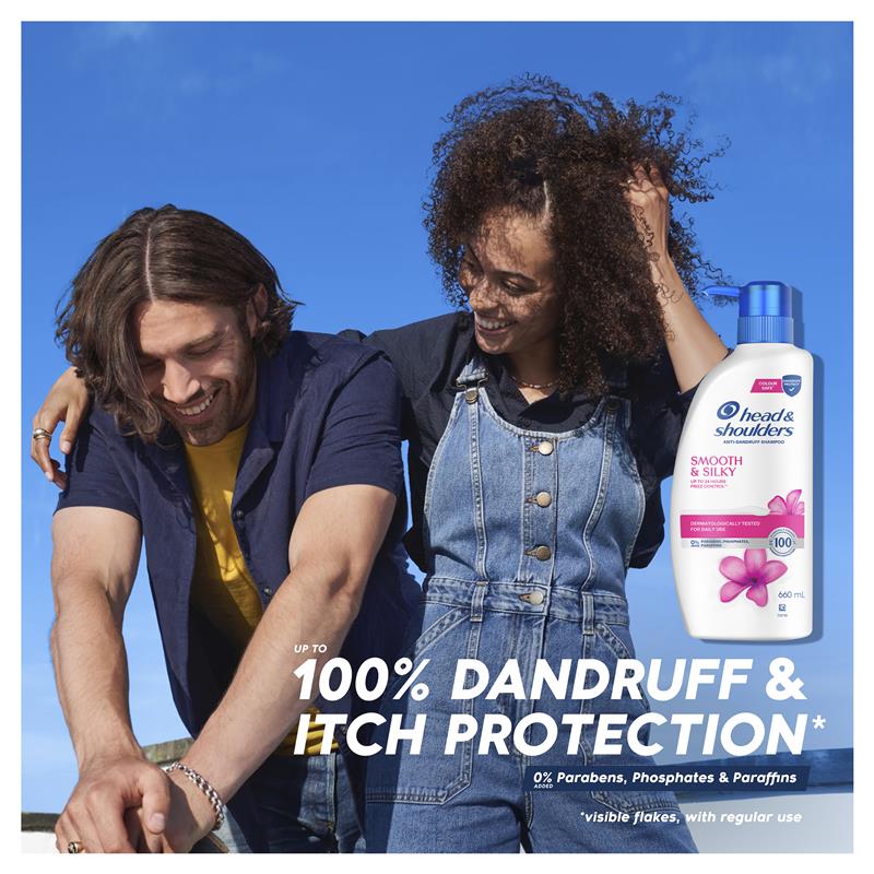 Dầu gội Head & Shoulders Smooth & Silky giúp tóc mềm mượt