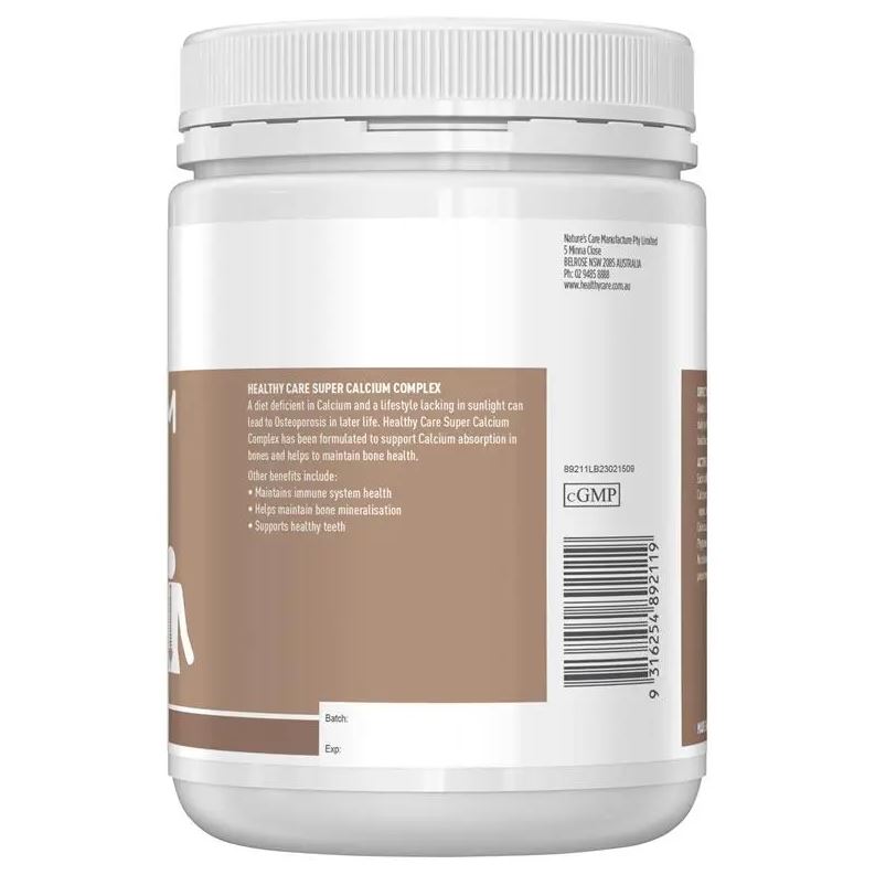 Viên bổ sung canxi Healthy Care Super Calcium Complex 400 viên