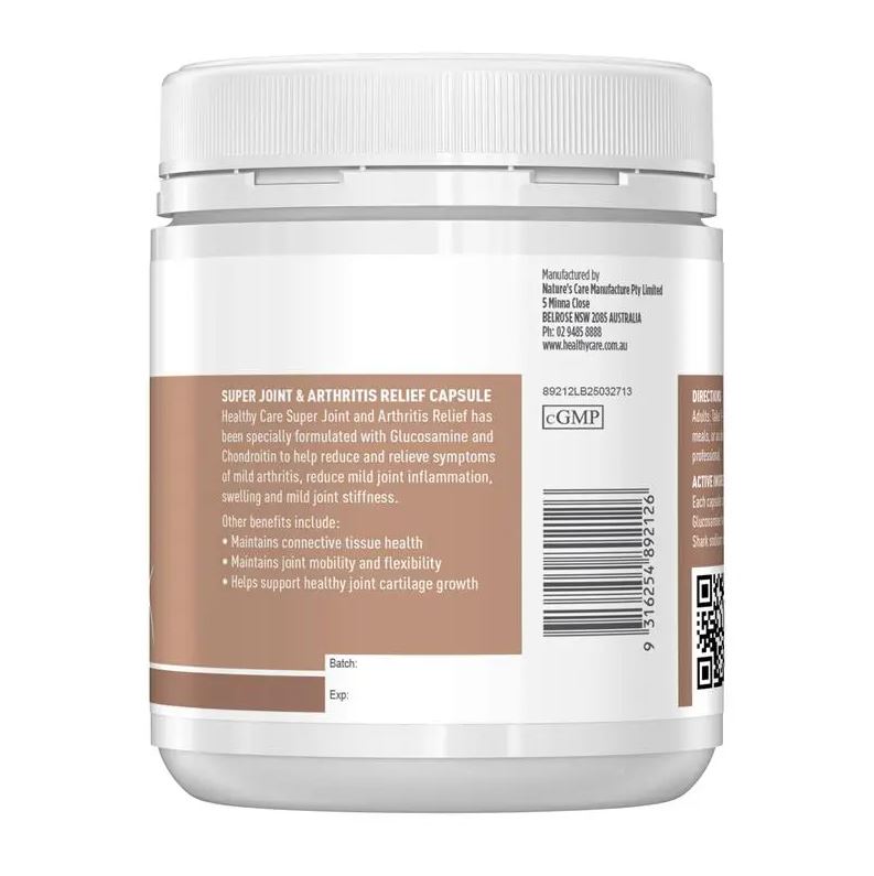 Viên uống bổ xương khớp Healthy Care Super Joint & Arthritis Relief