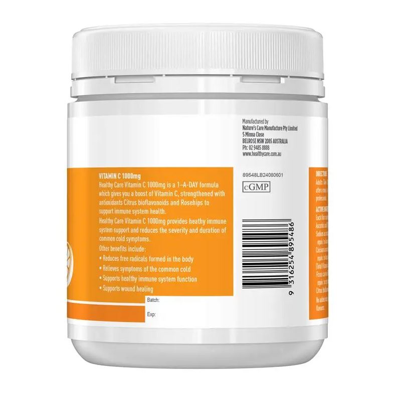 Vitamin C liều cao Healthy Care Vitamin C 1000mg