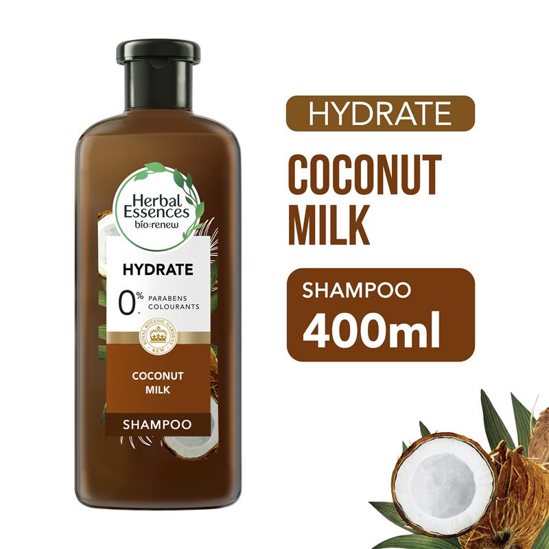 Dầu gội đầu Herbal Essences Bio Renew Hydrate Coconut Milk Shampoo 400ml
