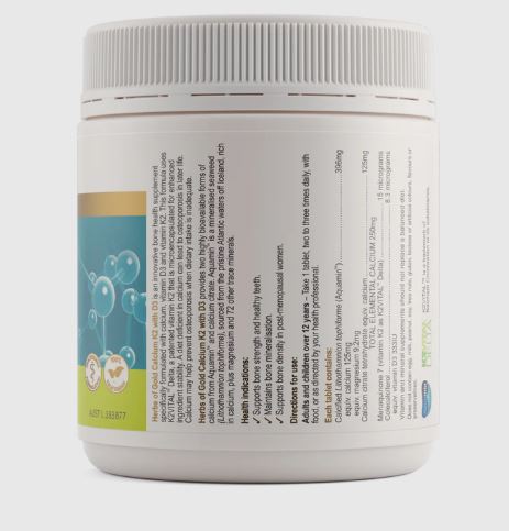 Viên uống bổ sung Canxi K2 và D3 Herbs of Gold Calcium K2 with D3
