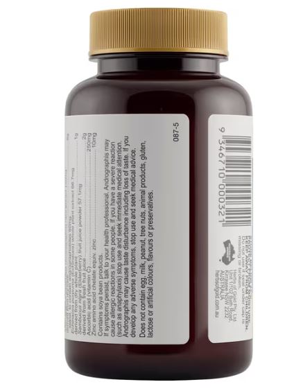 Viên uống hỗ trợ trị cảm cúm và tăng cường miễn dịch Herbs of Gold Cold & Flu Strike