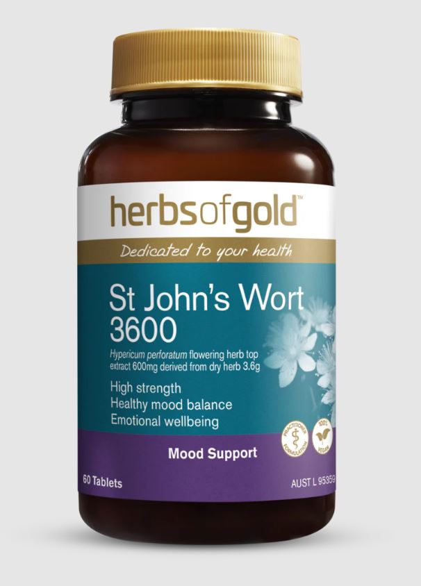 Viên uống giảm căng thẳng Herbs of Gold St John's Wort 3600