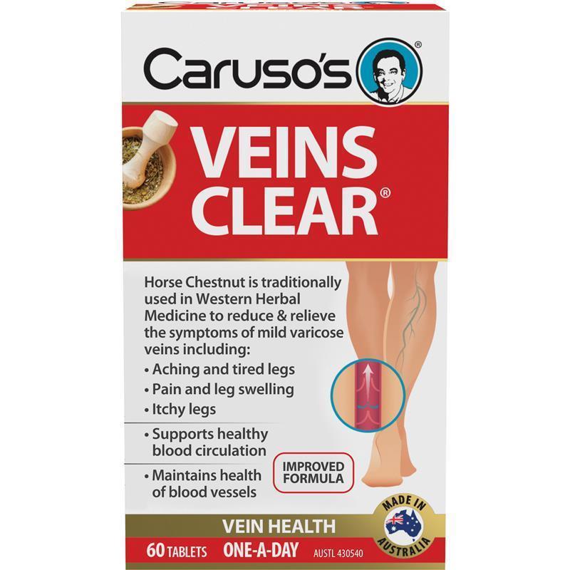 Hỗ trợ giãn tĩnh mạch Caruso's Natural Health Veins Clear
