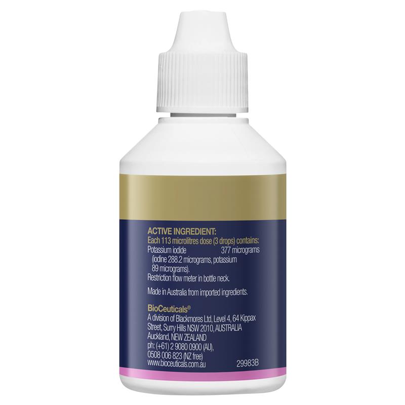 Hỗ trợ hormon & chức năng tuyến giáp BioCeuticals Iodine Drops 50ml