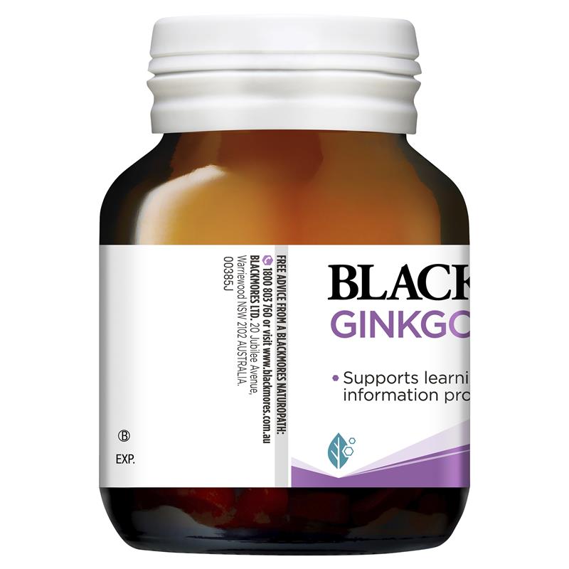 Blackmores Ginkgo Brahmi hoạt huyết dưỡng não của Úc 40 viên | Sản phẩm chính hãng Úc