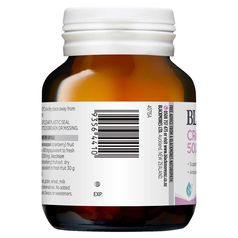 Blackmores Cranberry Forte 50000mg hỗ trợ đường tiết niệu
