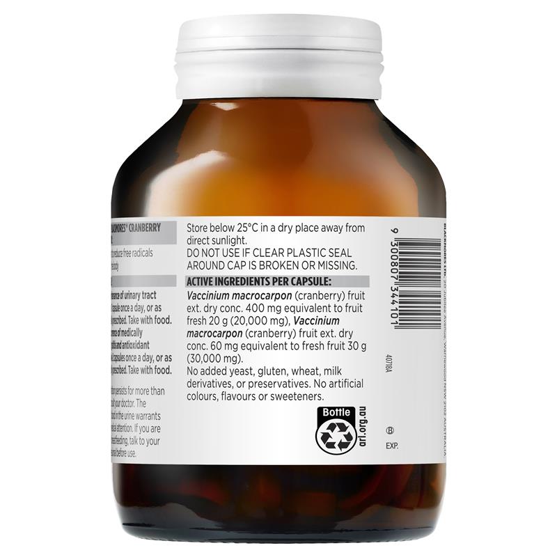 Blackmores Cranberry Forte 50000mg hỗ trợ đường tiết niệu