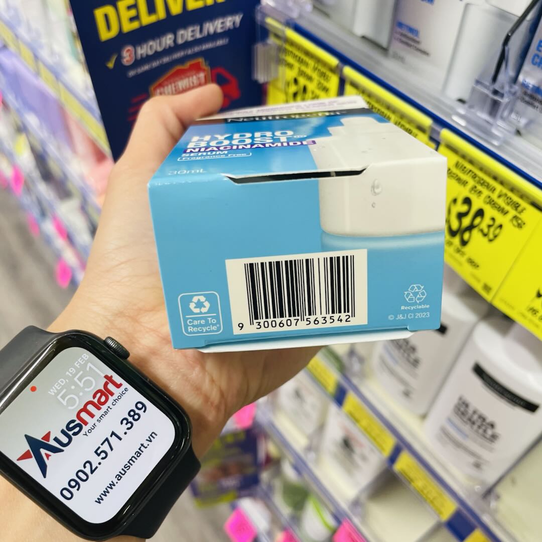 Serum dưỡng sáng da & thu nhỏ lỗ chân lông Neutrogena Hydro Boost Niacinamide