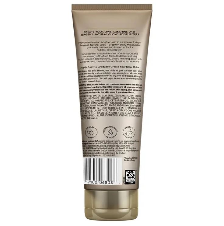 Kem dưỡng ẩm làm sáng da Jergens Natural Glow Skin Brightening Moisturiser Fair To Medium Skin Tones