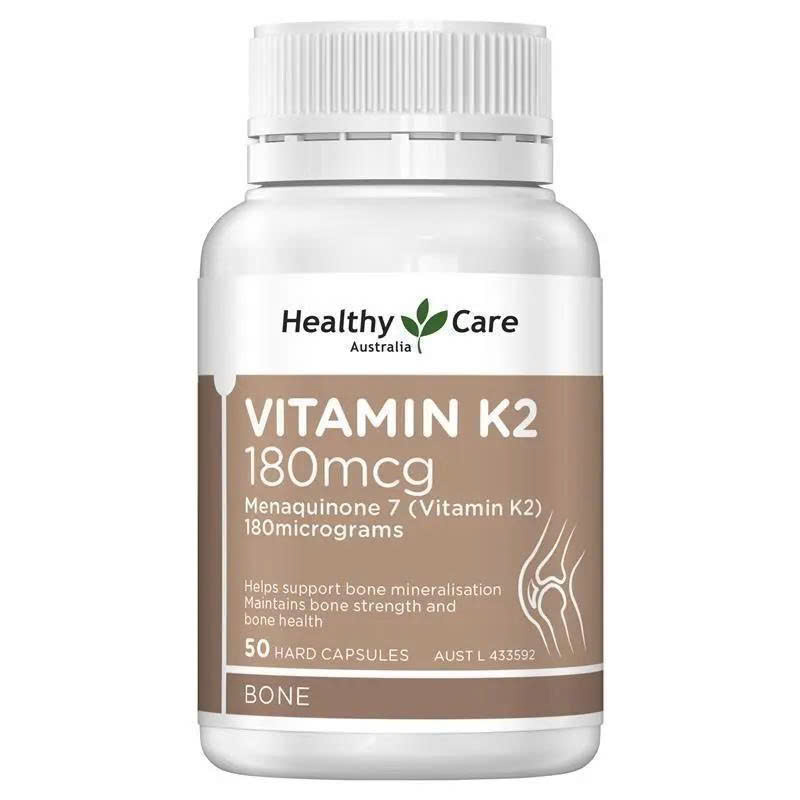 Viên uống bổ sung Vitamin K2 180mcg Healthy Care hỗ trợ xương