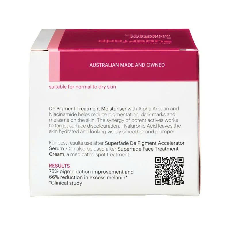 Kem dưỡng da John Plunkett's Superfade De Pigment Moisturiser 50g