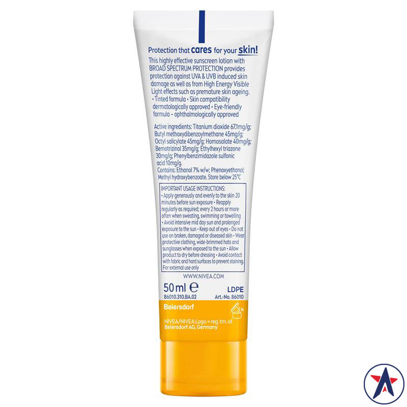 Kem BB Cream Nivea Sun UV Face Sunscreen SPF50 50ml