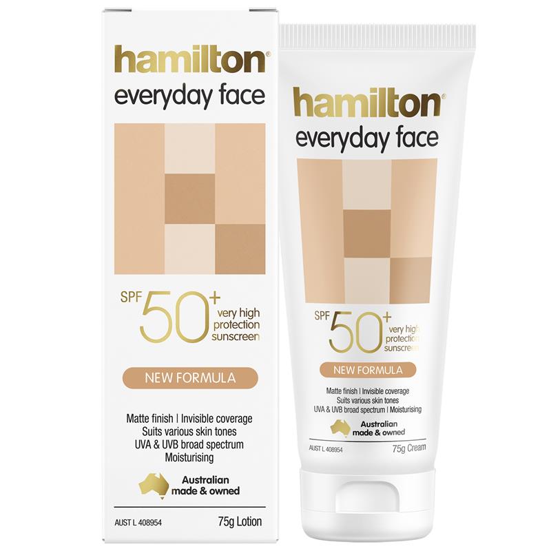 Kem chống nắng Hamilton SPF 50+ Everyday Face Cream 75g | Chất lượng đảm bảo từ Úc