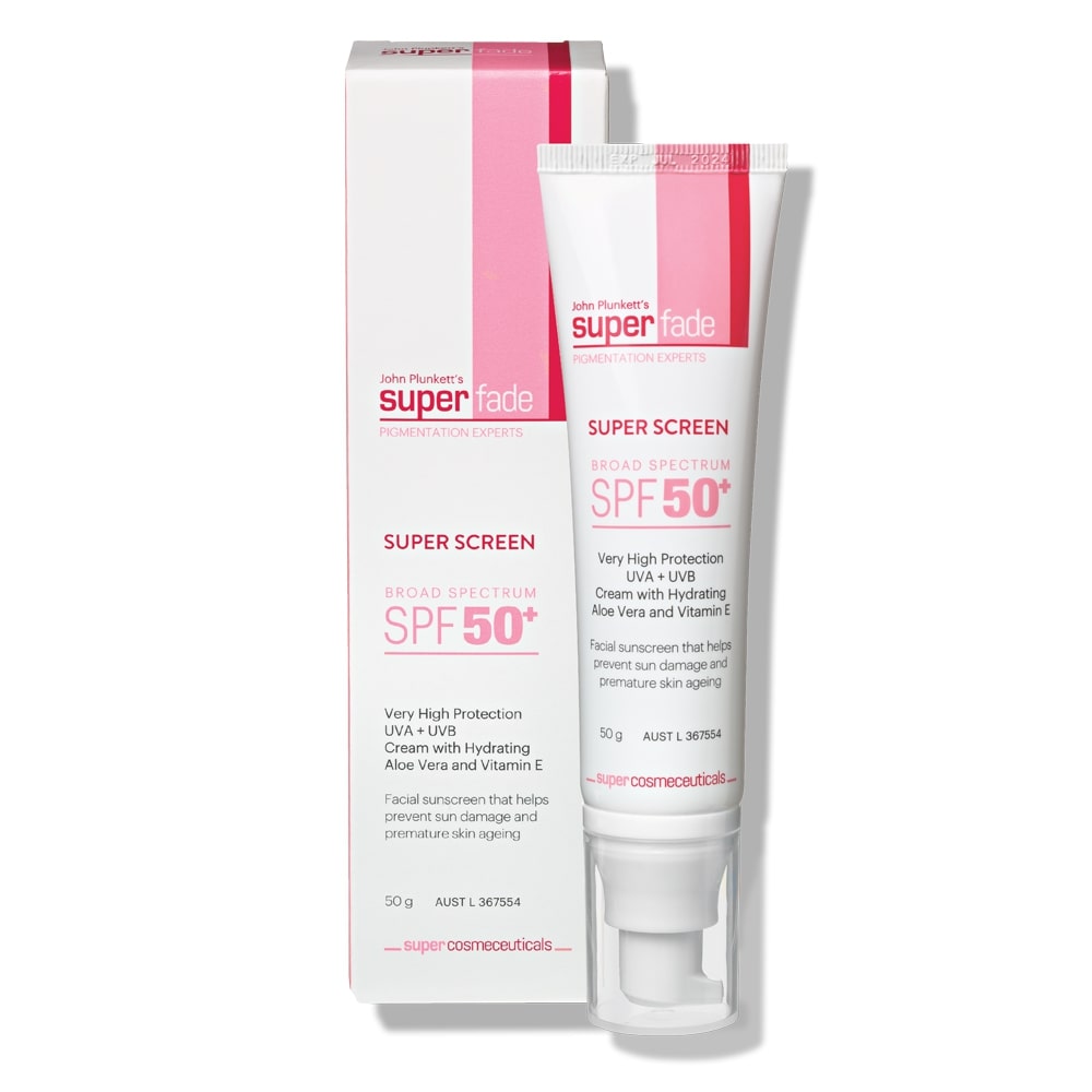 Kem chống nắng John Plunkett's SuperFade Super Screen SPF 50+ 50g | Hàng xách tay Úc chính hãng