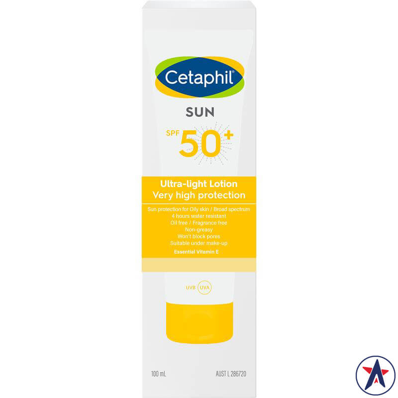 Kem chống nắng siêu nhẹ Cetaphil Sun SPF 50+ Ultra Light Lotion 100ml