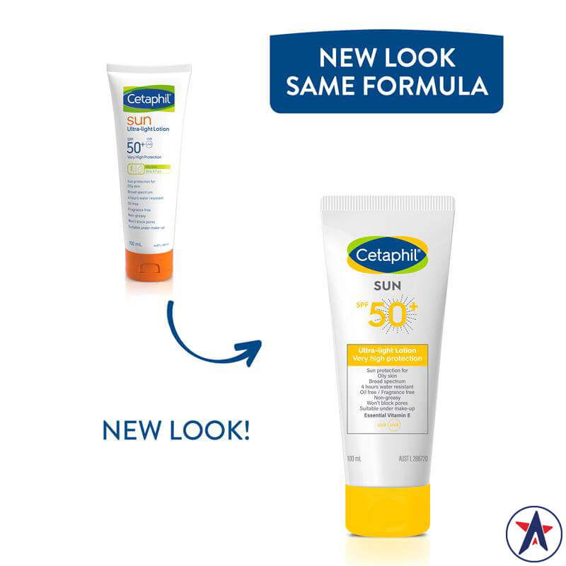 Kem chống nắng siêu nhẹ Cetaphil Sun SPF 50+ Ultra Light Lotion 100ml