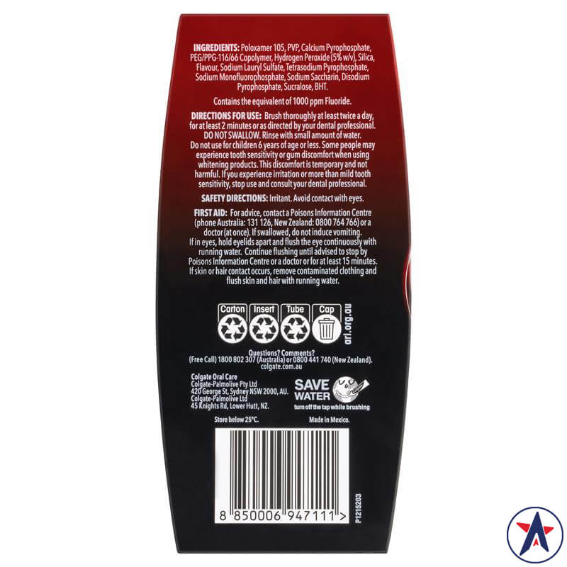 Kem đánh răng Colgate Toothpaste Optic White Pro Series Vividly Fresh 80g