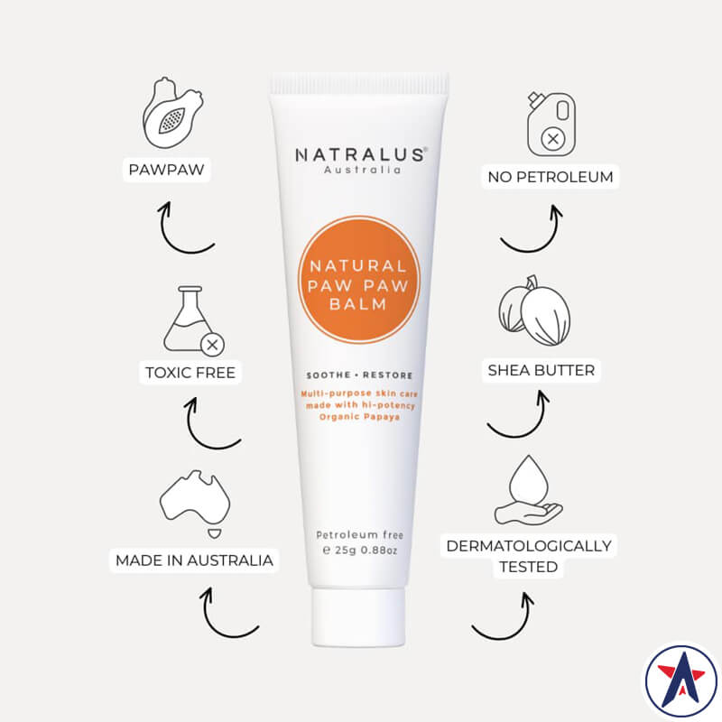 Kem đu đủ Natralus Natural Paw Paw Balm 25g | Sản phẩm chất lượng từ Úc