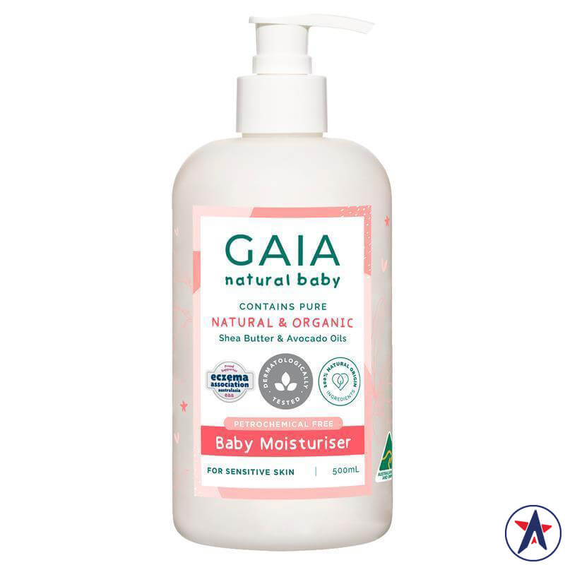 Kem dưỡng ẩm cho bé Gaia Baby Moisturiser Natural Oganic 500ml | Sản phẩm chất lượng từ Úc