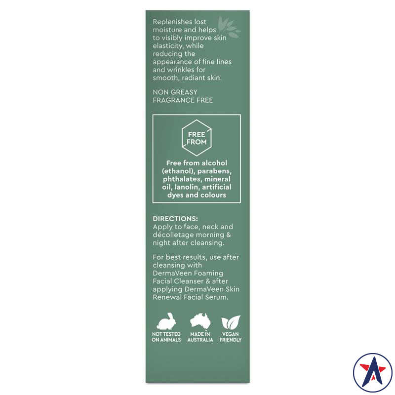 Kem dưỡng ẩm da mặt DermaVeen Face Hydrating Facial Moisturiser 75ml