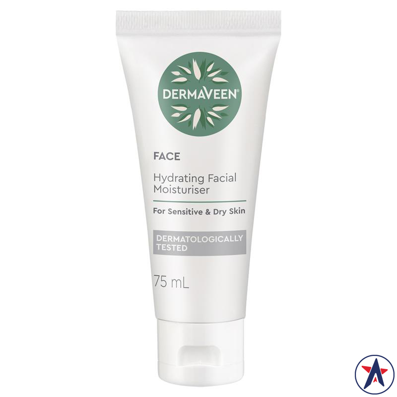 Kem dưỡng ẩm da mặt DermaVeen Face Hydrating Facial Moisturiser 75ml