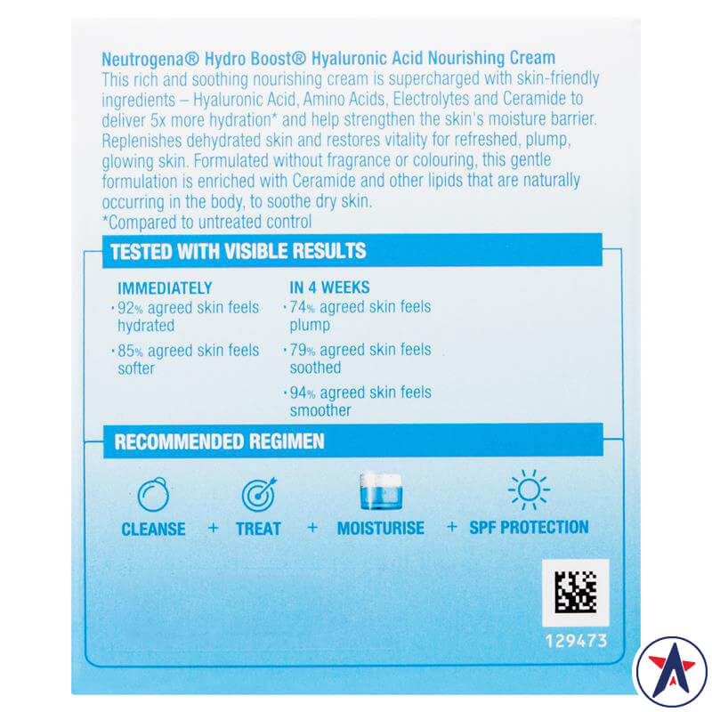 Kem dưỡng ẩm Neutrogena Hydro Boost Hyaluronic Acid Nourishing Cream 50g