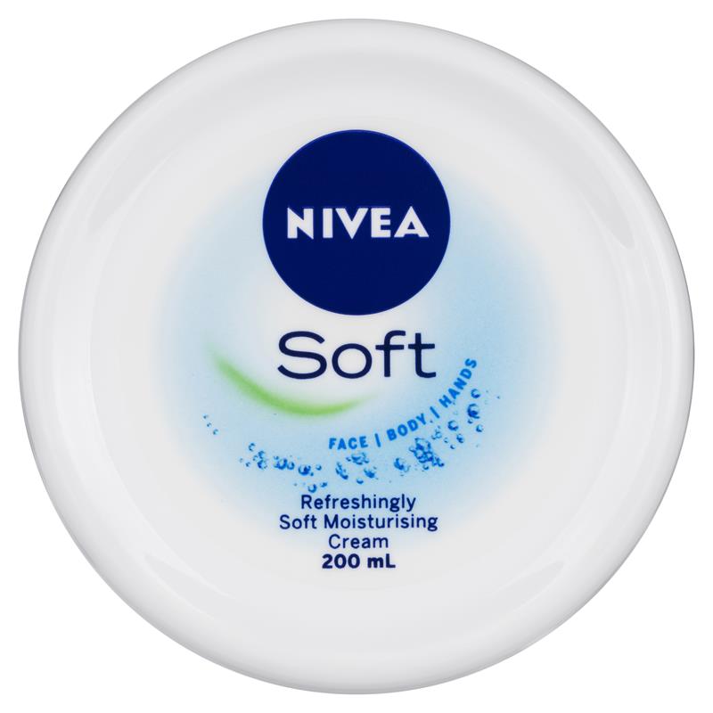Kem dưỡng ẩm Nivea Soft Moisturising Cream Face Body & Hand 200ml