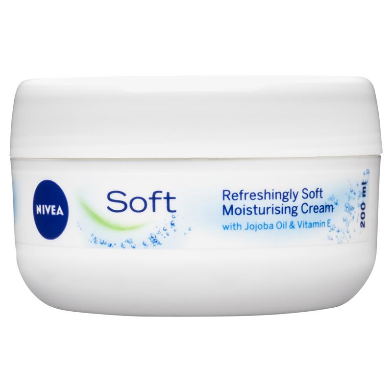 Kem dưỡng ẩm Nivea Soft Moisturising Cream Face Body & Hand 200ml