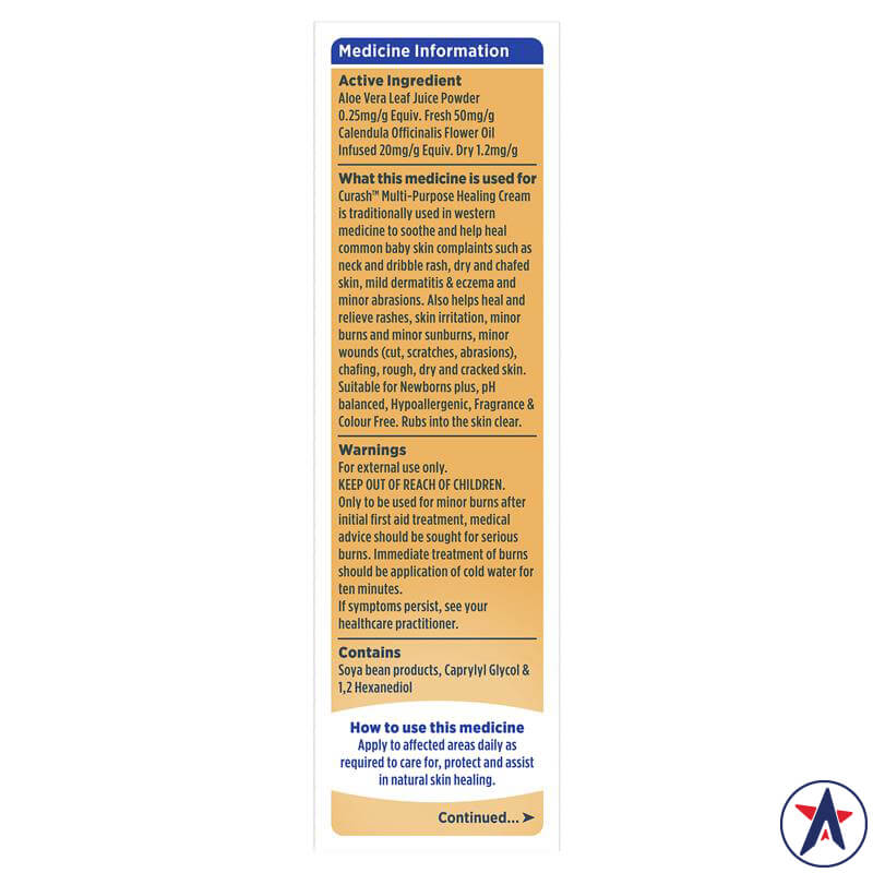 Kem dưỡng cho bé Curash Babycare Multi Purpose Healing Cream 75g