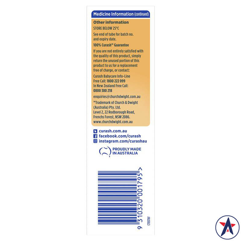 Kem dưỡng cho bé Curash Babycare Multi Purpose Healing Cream 75g