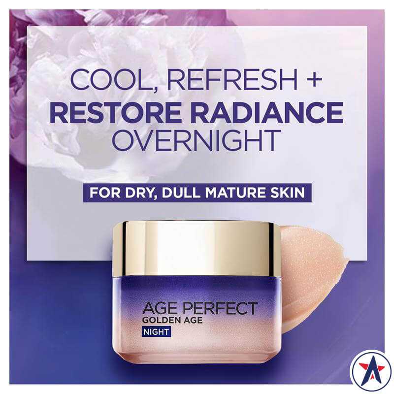 Kem dưỡng da ban đêm L'Oreal Paris Golden Age Re-Densifying 50ml