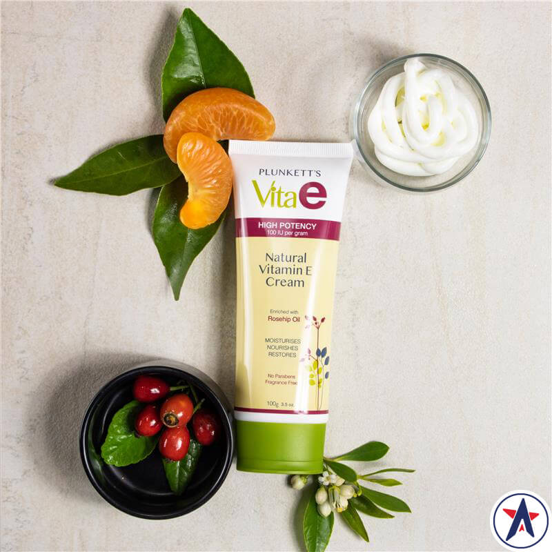Kem dưỡng da Plunkett's Vita E Natural Vitamin E Cream 100g