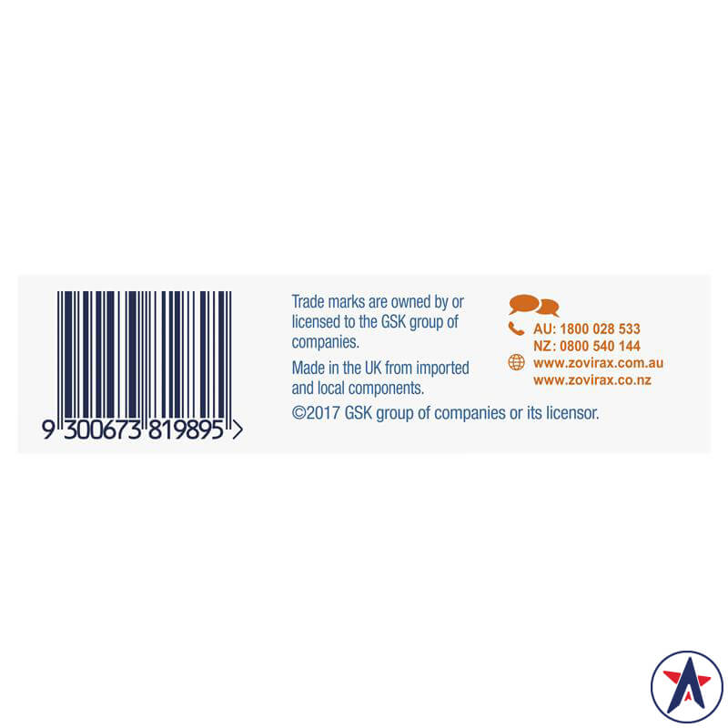 Kem xịt trị vết loét lạnh Cold Sore (Aciclovir 5%) Zovirax Cream 2g