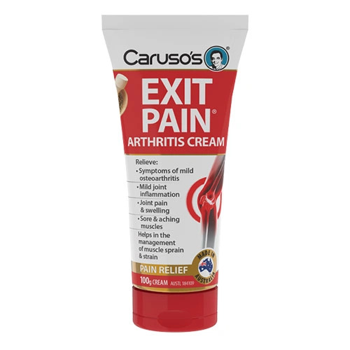 Kem xoa bóp giảm đau khớp Carusos Exit Pain Arthritis Cream 100g | Mua hàng Úc tại Ausmart