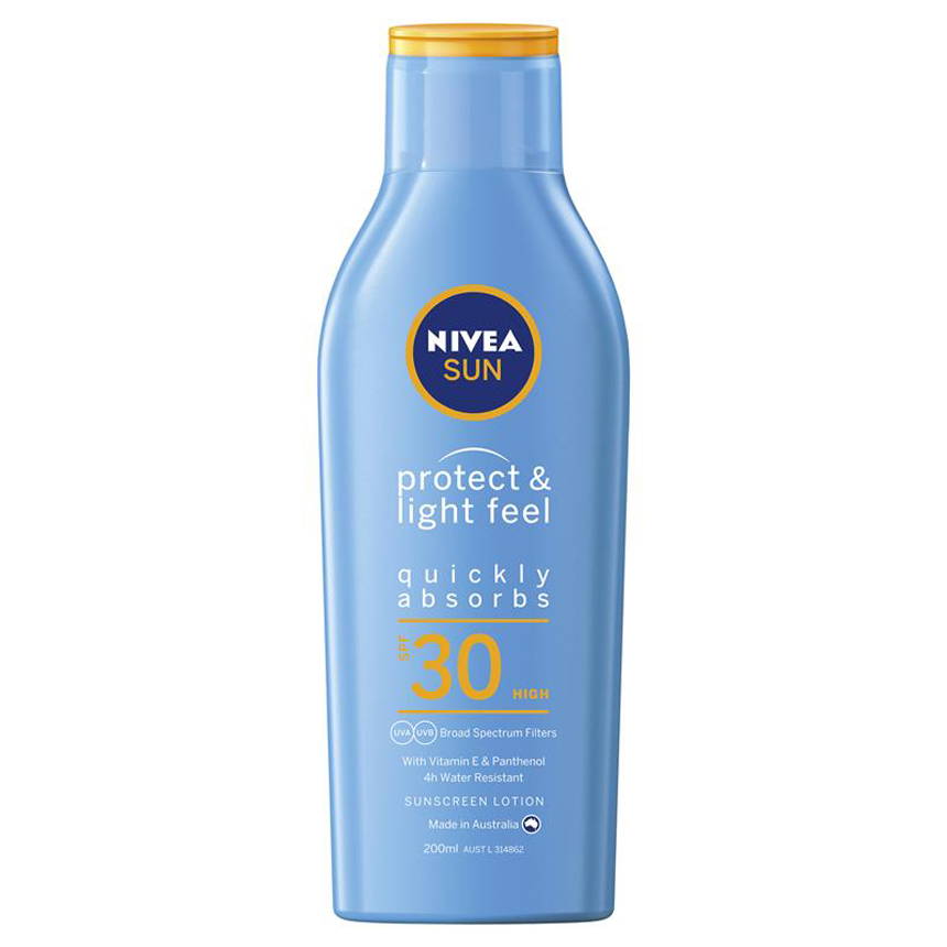 Kem chống nắng Nivea Sun SPF 30+ Protect & Light Feel 200ml | Sản phẩm chính hãng Úc