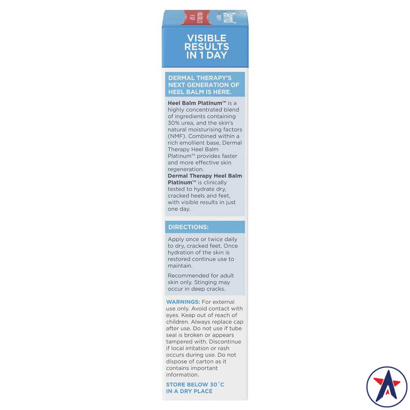 Kem dưỡng ẩm phục hồi gót chân Dermal Therapy Heel Balm Platinum