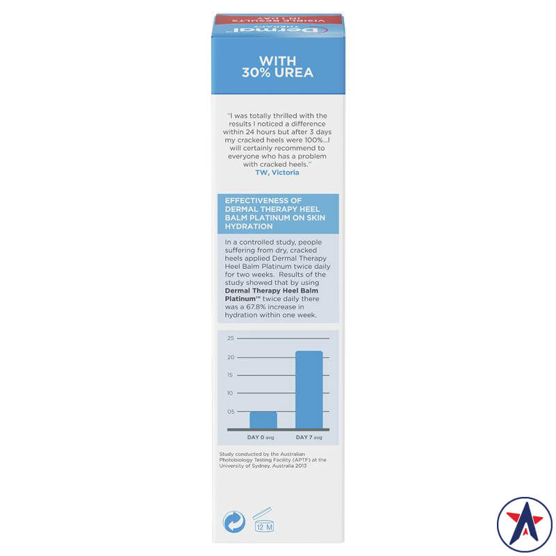 Kem dưỡng ẩm phục hồi gót chân Dermal Therapy Heel Balm Platinum