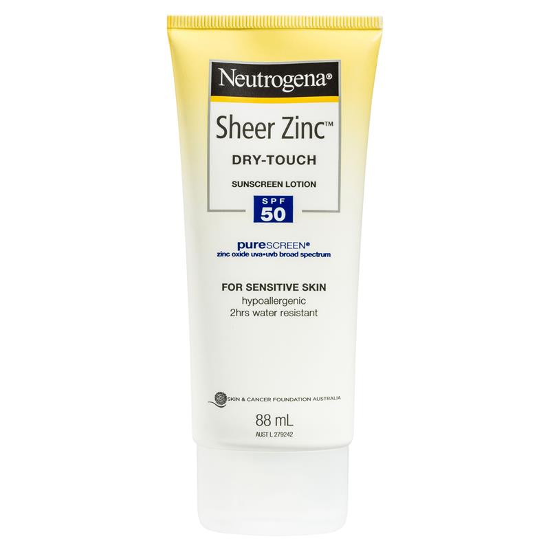 Kem chống nắng Neutrogena Sheer Zinc Body Dry-Touch SPF50 88ml | Sản phẩm chính hãng Úc