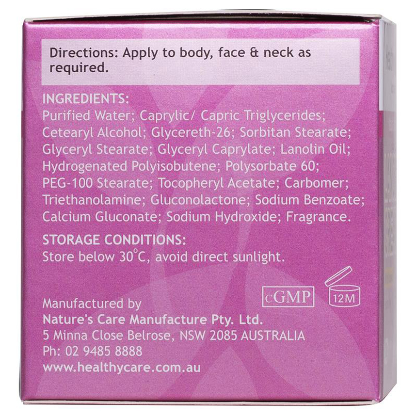 Kem dưỡng da Healthy Care Natural Lanolin & Vitamin E Cream 100g | Nhập khẩu từ Úc