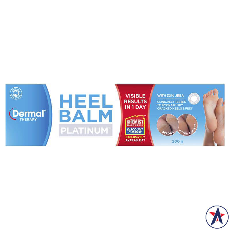 Kem dưỡng ẩm phục hồi gót chân Dermal Therapy Heel Balm Platinum
