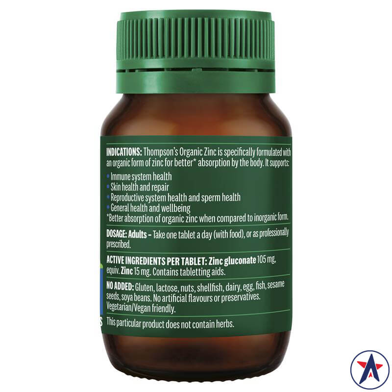 Kẽm hữu cơ Thompson’s Organic Zinc