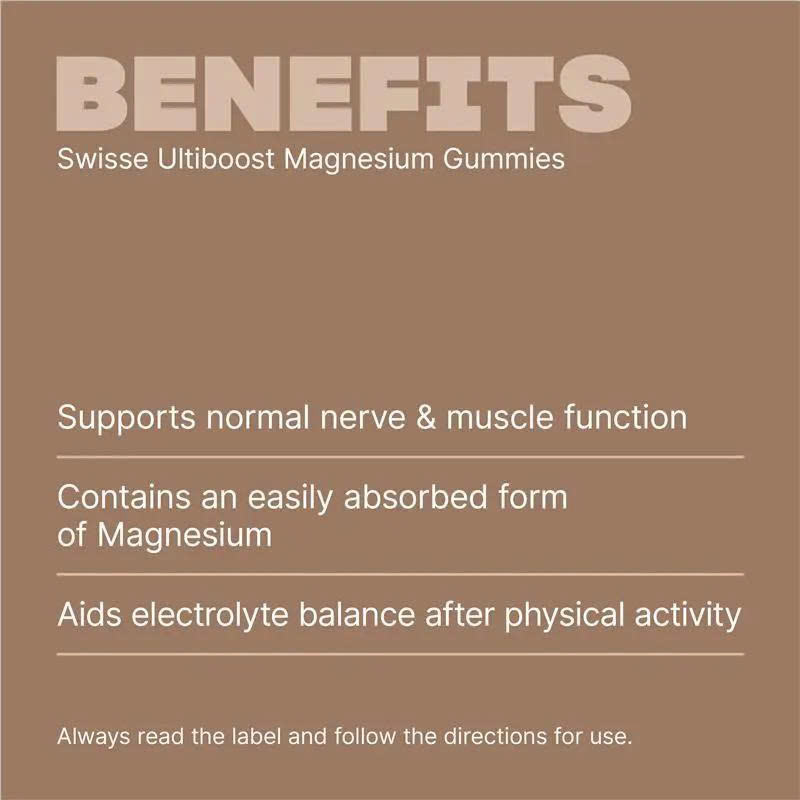 Kẹo dẻo bổ sung Magie Swisse Ultiboost Magnesium