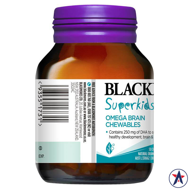 Kẹo bổ sung Omega cho bé Blackmores Superkids Omega Brain 50 viên