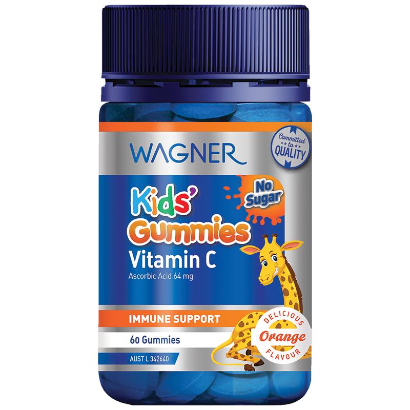Kẹo Vitamin C cho bé Wagner Kids Gummies No Sugar 60 viên | Mua sắm hàng Úc tại Ausmart